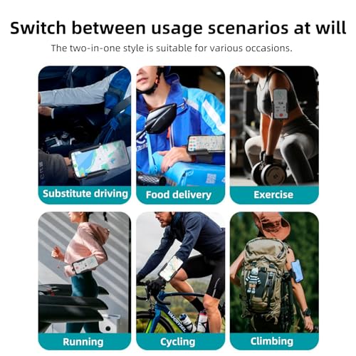 360° Swivel 2-in-1 Running Armband 4.0-7.0 Inch iPhone Samsung
