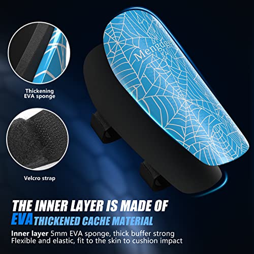 Shin Guards Soccer Youth Kids Boys Girls Toddler Shin Pads Child EVA Cushion Protection Reduce Shocks Injurie Calf Protective Gear Suitable for 4 5 6 7 8 9 10 11 12 Years Old - color: Blue, size: Medium