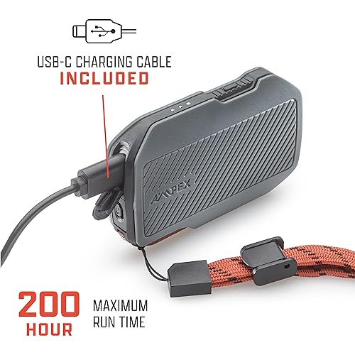 AMPEX Rechargeable Flashlight | 300 Lumen LED Flashlight, Waterproof, Red Mode, USB-C, Essential Camping Accessories with Tactical 200h Runtime - style: 300L Rechargeable Flashlight