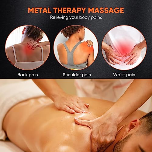 ONUEMP Stainless Steel Massage Roller - Ice Guasha Body Sculpt Fascia Stick - size: Bead Roller