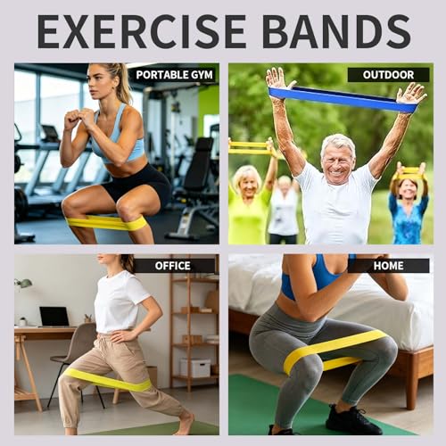 Resistance Bands Long Non-Latex Elastic Stretch Bands - color: 5 Colors-5-30lb, size: 2ft
