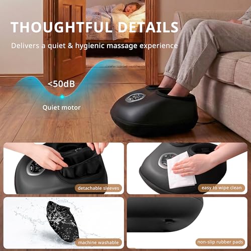 Mynt Shiatsu Foot Massager with Heat FSA Eligible HSA 2026 Upgraded - color: Black