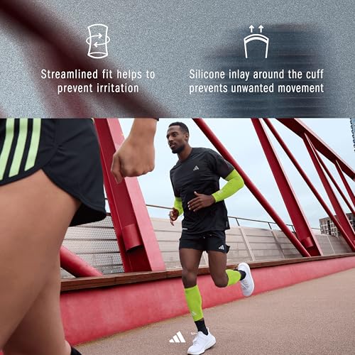 adidas Compression Calf Sleeve - color: Lucid Lemon, size: Large-X-Large