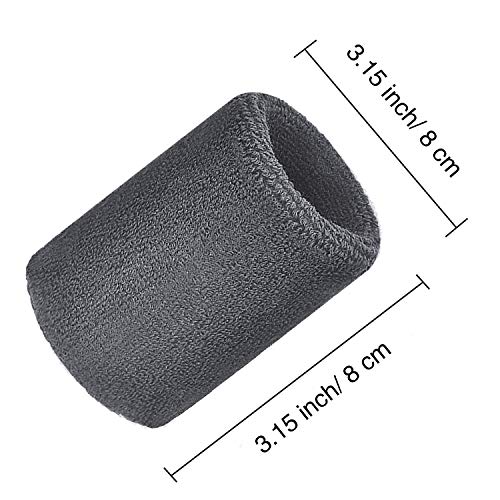 WILLBOND Wrist Sweatbands - color: Black, White, Gray