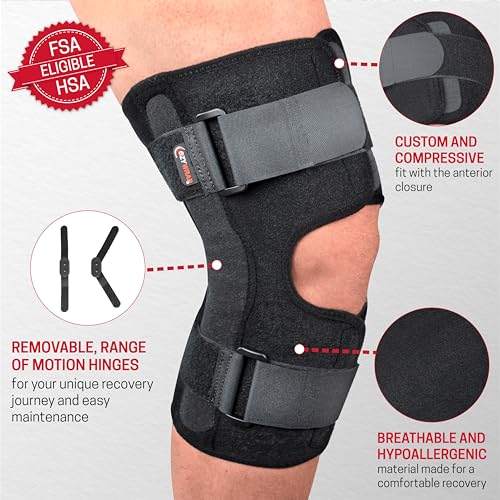 Dual Axis Hinged Knee Brace – Wrap Around Knee Support