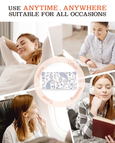 Small Heating Pad, Heating Pad Microwavable for Neck and Shoulder, Cramps, Back Pain Relief, Moist Heat Pad for Muscles and Joints, Self-Care Gifts for Women - color: White