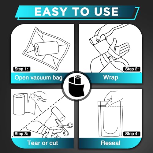 OK TAPE 2 Rolls Ice Self Stick Bandage Wrap, Instant Cold Relief, 4 in Wide - color: Blue