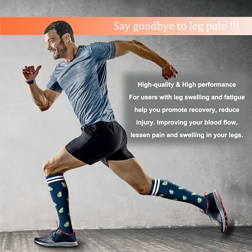 FEYHAY Copper Compression Socks (8 Pairs) 15-20 mmHg Circulation is Best Athletic & Daily for Men & Women, Running, Climbing - color: 13 Colour Mixture, size: Large-X-Large