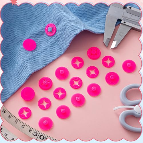 Juexica Race Bib Clips Running Number Holder - color: Rose Red