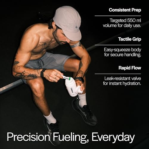 Cadence Core 550 Training Water Bottle – 550ml Lightweight Sports Bottle for Cycling & Running – BPA-Free, Leak-Proof Flip-Top Valve – Slim Profile Fits Standard Bike Cages & Hydration Vests - size: 18.6 Ounces
