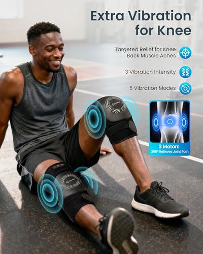 COMFIER FSA Eligible Items, Cordless Knee Massager with Graphene Heat