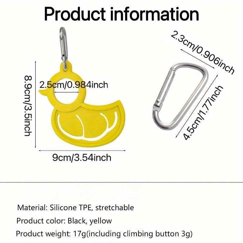 Multifunctional Silicone Carabiner Clip, Outdoor Portable Gear Holder for Towel Scarf Bottle Keys, Hair Tie Loop, 1Pcs