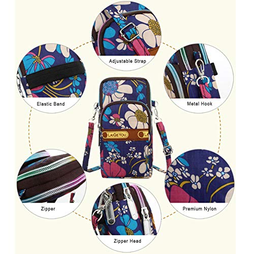 Sports Armband Outdoor Sweat-Proof Running Armbag Cross-Body Shoulder Casual Wallet Purse Gym Fitness Cell Phone Bag Key Holder for iPhone 13 Pro/12 Pro/Xs Max/Xr, Galaxy S10 Plus, P30 Pro (#2) - color: #2
