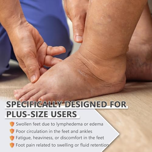 Plus Size Foot Compression Wrap with Elastic Straps for Swollen Feet & Ankles, Ankle Brace for Sprains, Lymphedema, Edema, Diabetic Care & Circulation Relief for Women and Men (XL/2XL/3XL, 2 Pcs) - size: XL/2XL/3XL, style: 2 Pcs