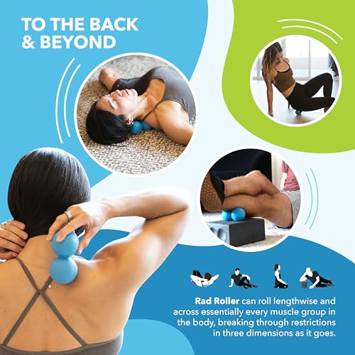 RAD Roller XL Peanut Roller Ball Massager - Soft Density Peanut Massage Ball - Myofascial Release for Back, Feet, Neck, Psoas - Suboccipital Release Device, Thoracic Spine Roller Balls - style: XL/Soft Density