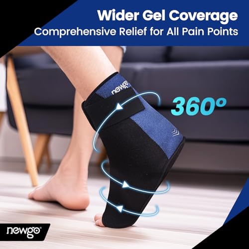 NEWGO Bundle of Foot Ice Pack and Large Foot Ice Pack Wrap