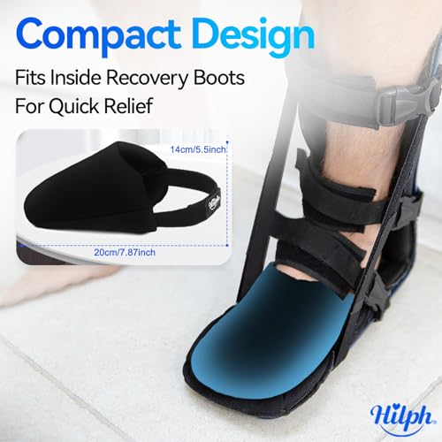 Hilph Foot Toes Ice Pack Wrap for Broken Toes & Bunion Surgery Recovery - style: Black