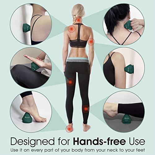 Solacium Mountable Massage Therapy Tool - Multi-Surface Suction Cup Wall Massage Tool for Sore Muscles, Myofascial Release, Stress Relief, Trigger Point and Deep Tissue Massage (Dark Green) - color: Dark Green