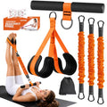 Resistance Bands with Handles,Pedal Resistance Band with Handle - color: 90lbs-Orange
