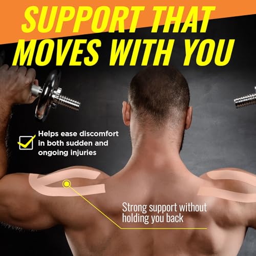 Kinesiology Tape, Elastic Latex-Free Sports and Athletic Support, 1 Roll - color: Beige