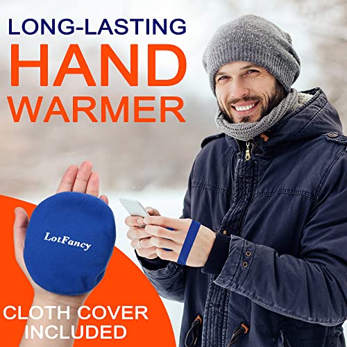 LotFancy Reusable Hand Warmer, 6 Click Activated Instant Heat Packs and 1 Wrap, Gel Heating Pad, Snap Hot Therapy Compress for Pain Relief, Outdoor & Small Portable Size - style: 6 Round+1 Wrap