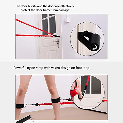 Resistance Band with Handle, Exercise Bands with Handles, Ideal for Strength Training, Muscle Toning, Physical Therapy - color: Advanced-Orange-12
