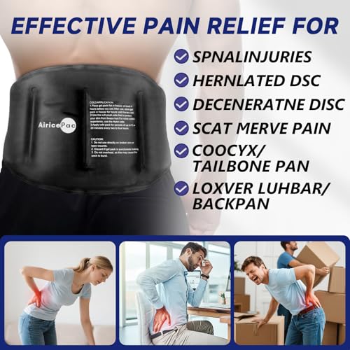 Large Ice Pack for Injuries Reusable Gel for Lower Back, Cold Packs Wrap for Shoulder, Knee, Elbow, Hip, Leg, Soft Cold Compress,16 × 9",Black - style: BLACK-1