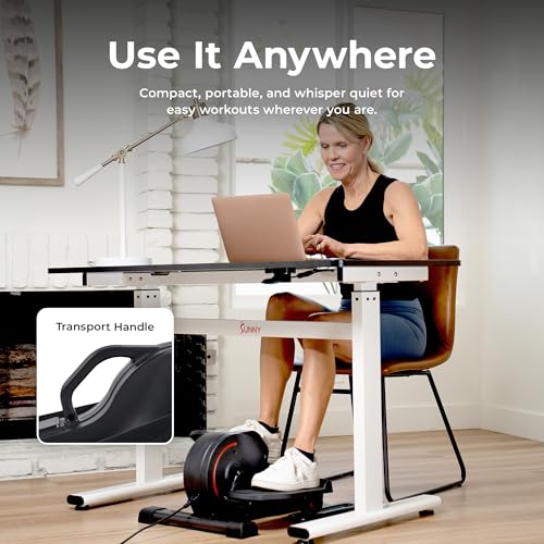 Sunny Health & Fitness Under Desk Pedal Elliptical Machine Leg Exerciser - color: Multicolor