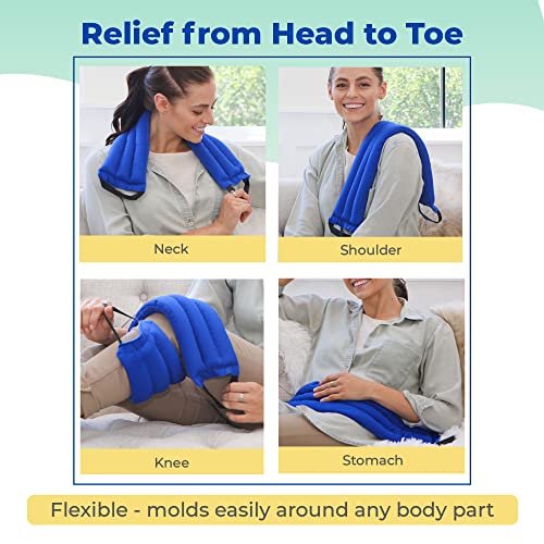 MHP Microwavable Heating Pad for Back-Most Heat Pack for Pain Relief - style: Blue