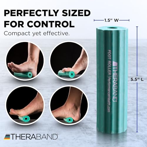 THERABAND Foot Roller for Plantar Fasciitis, Arch & Heel Massager, Green - style: Original