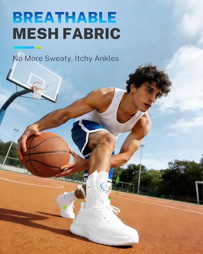 Ankle Brace for Men Women with Removable Side Splints Figure 8 Strap - color: White, size: M