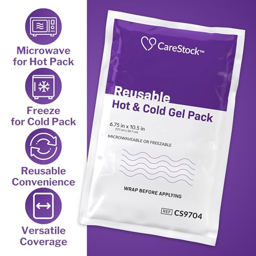 CareStock Reusable Hot and Cold Gel Packs, Large, 6.75 x 10.5 in - size: Large (24 Count)