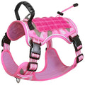 Tactical Dog Harness No Pull,Service Dog Vest with Handle,Pink Camo, M - color: Pink Camo, size: M( Neck: 18''-23.5",Chest: 20"-27")