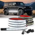 Nilight 2PCS 70 Inch Running Board LED Lights Strip White for Truck - color: White