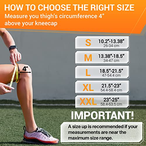 DR. BRACE ELITE Knee Brace with Side Stabilizers & Patella Gel Pads - color: Mars, size: Medium