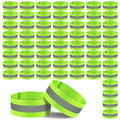 60 Pieces Reflective Bands Reflective Armbands Arm Bands for Wrist, Arm, High Visibility Reflective Running Gear Safety Reflector Tape Straps for Night Walking, Running