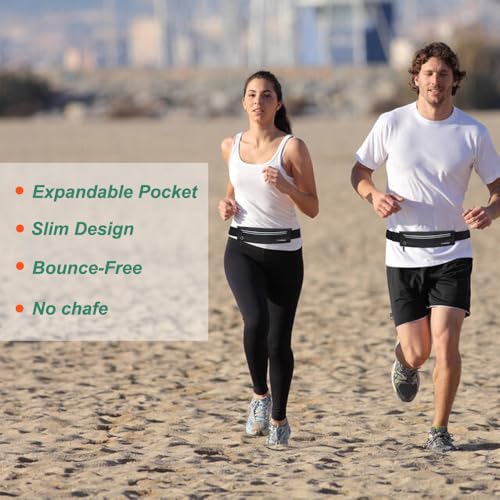 U·LANARO Slim Running Belt Fanny Pack Running Phone Holder Waist Band Pouch - color: Leopard