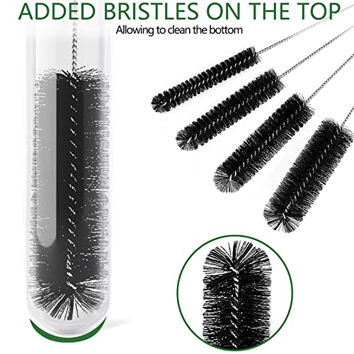CiaraQ Bottle Cleaning Brushes, 8 Inch Nylon Tube Brush Set - color: Black, size: 8.0 Inch (13pcs)