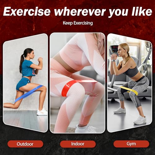 Resistance Bands for Working Out, 5 Levels Exercise Bands Set - color: Colorful