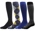 Dr. Motion 4 Pairs Compression Socks for Men, Knee High - color: Mcomp-sl11