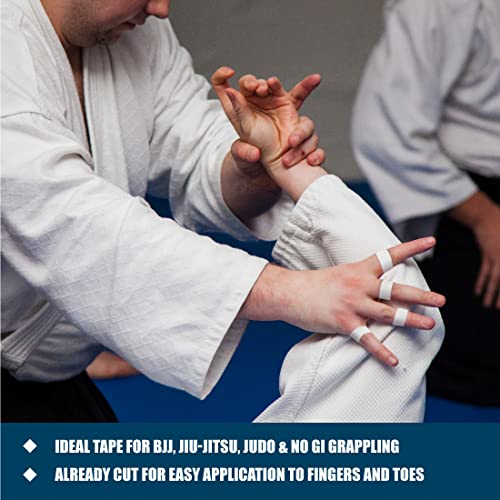 Fuji- Jiu-Jitsu and Judo Finger Tape with Case (6 Rolls) White - color: White