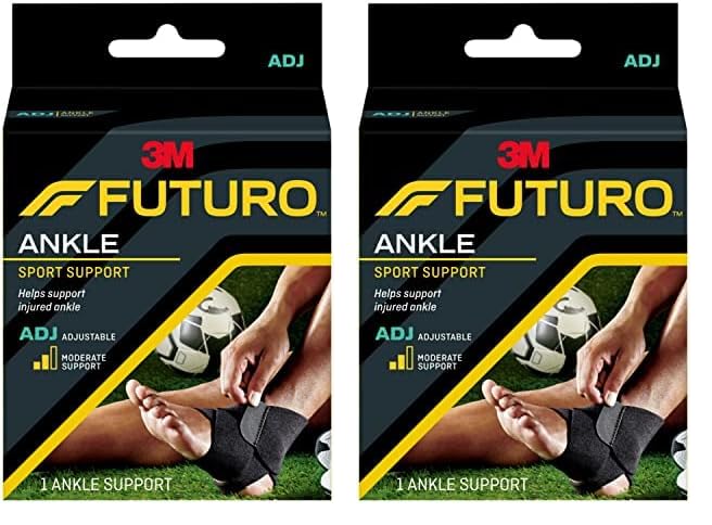 Futuro Sport Ankle Support, Adjustable (Pack of 2) - size: 1 Count (Pack of 2)