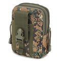 Belt Pouch, Tactical Molle Phone Pouch EDC Utility Pouches Waist Bag Packs, Small Cell Phone Holster Gear Tool Gadget Pocket for Men Running - color: Digital Green