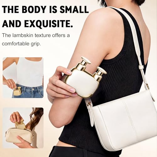 Double Head Mini Massage Gun,Portable Percussion Deep Tissues Muscle Massager,Compact Handheld Massager for Muscle Fatigue Relief, Home/Office/Travel,Gifts for Men Women,Gold - color: Gold
