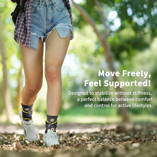 Bracoo 2 Pack Ankle Brace Compression Sleeve for Women & Men - size: L/XL