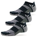 Swiftwick FLITE XT No Show Golf & Running Socks - Moisture Wicking - color: Black - 3 Pairs, size: Small