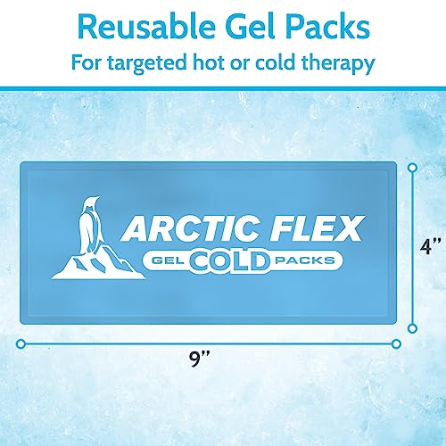 Arctic Flex Gel Replacement Packs - Ice Packs Reusable for Knee Ice Brace - size: Knee