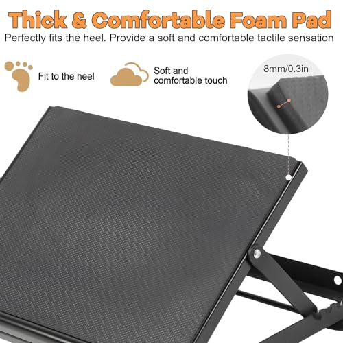 Slant Board Calf Stretcher, 660lbs Capacity Adjustable Incline Board for Plantar Fasciitis Achilles Tendonitis, Non-Slip Surface for Squat & Balance Training