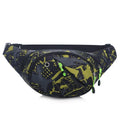 Ausion Fanny Pack Waist Bag for Men&Women Adjustable Belt Hip Bum Bag Fashion Water Resistant Hiking Waist Bag for Traveling Casual Running Hiking Cycling - color: multi-yellow