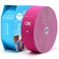 OK TAPE Kinesiology Tape 150 PCS Precut Elastic Strips Bulk 2inx10in/PCS - color: Pink, size: 150 PCS